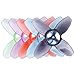 20pcs EMAX Avan 40mm 4-Blade Propeller 1.5mm Hole for 0802 Motor Indoor FPV Racing Drone Tinyhawk TH Turtlemode Props(Black Purple Red Blue Green)