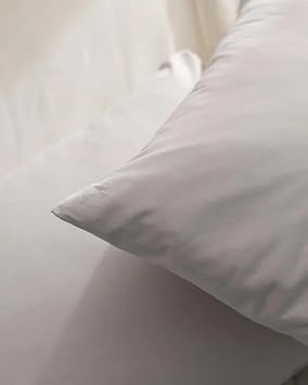 Madame Coco Manon%100 Pamuk Ranforce Düz 2'Li Yastık Kılıfı Seti - Taş