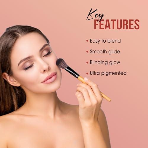 Image of Shryoan Soft Touch Baked Highlighter & Blush Palette | Highly Pigmented & Long Lasting | Shimmery Finish Baked Highlighter & Blush Palette | Brightening | 10 Gram (Shade - 02)