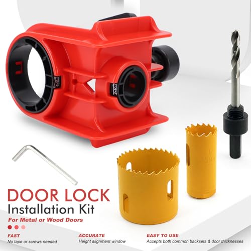 Kit profesional para instalación de pomo de puerta miniatura 7