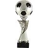 PALLART Art-Trophies TP393 Trophée de Sport en Forme de Ballon de Football Argenté 26 cm