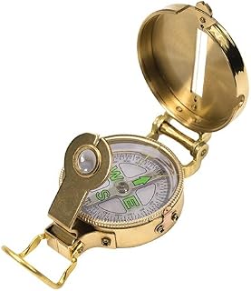UST Heritage Lensatic Compass with Lightweight Brass Construction for Camping, Hiking, Backpacking, Hunting