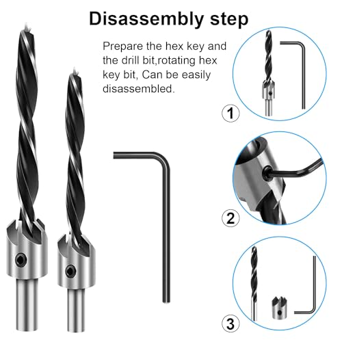 Livlov Q6 7-Pcs Countersink Drill Bit Set - High-Carbon Steel Drill Bit thumb #4