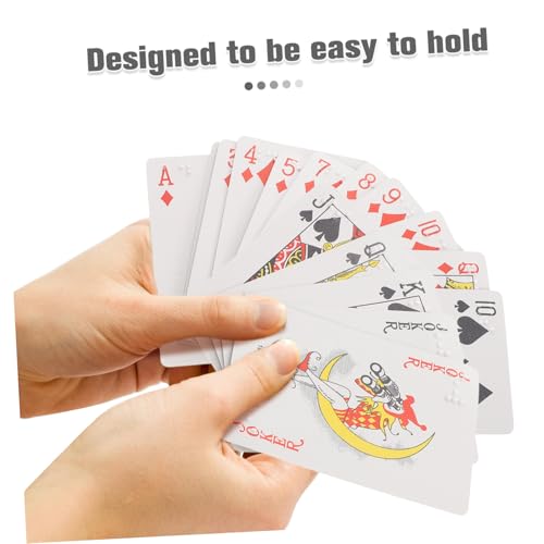 WEKADRIN Braille Poker Spielkarten Satz Groß Mit Taktiler Blindenschrift Inklusiv Für Blinde Und Sehbehinderte Kinder Und Erwachsene Leicht Greifbar Vielseitig Nutzbar Für Kartenspiele