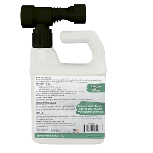 Natural Yard and Kennel Flea & Tick Spray with Convenient Hose -End Sprayer Hookup. 32oz bottle covers up to 4, 500 sq ft., Natural Chemistry Natural Yard and Kennel Flea & Tick Spray, 32 oz. - Thumbnail 2