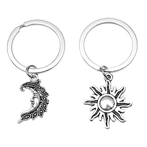 PRETYZOOM - Portachiavi con ciondolo a forma di sole e, idea regalo per i festeggiamenti di festa di laurea, matrimonio