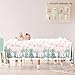 Dydamud Winter Woodland Plastic Tablecloth - 3pcs Rectangle Table Cover for Baby Girl's Cold Outside Baby Shower & Birthday Party Decorations