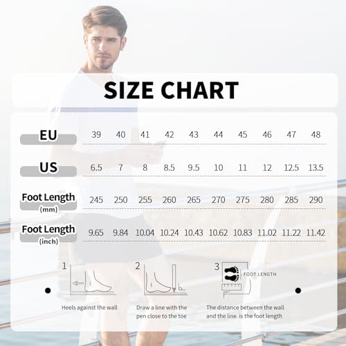 CMNZHK Mens Tennis Shoes Running Sneakers White Size 8 Non Slip Walking Gym Slip on Work Shoes Lightweight Breathable Casual Sport Shoe