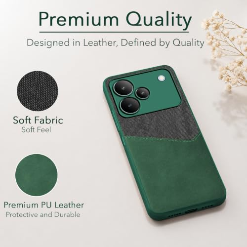 Image of Jkobi Back Cover Case for Realme P4 (Dual PU Leather Stitch | Professional Minimalist | Soft and Flexible)