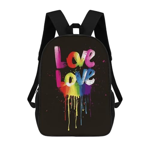 Sac à dos Love Is Love homme femme pour ordinateur portable et voyage