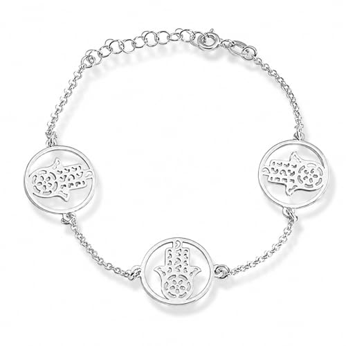 Bracelet femme en argent 925 main de Fatma, le cadeau porte-bonheur idéal