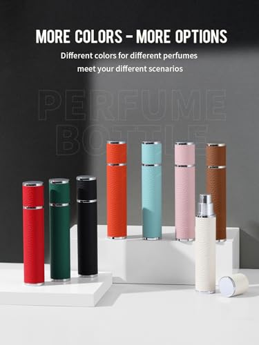 3zorqinron 10ML Genuine Leather Atomizer Sprayer for Perfume - Portable Mini Cologne Sprayer for Woman Man - Perfume Travel Refillable Bottle,Travel Essential Fragrance Spray Bottle - Image 9