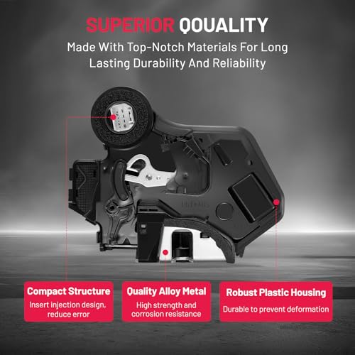 Image of SYERAL Power Door Lock Actuator Rear Right Driver Side Compatible with Toyota Camry 2002-2006, Corolla 2005-2008 Replaces 931-431 69050AA040