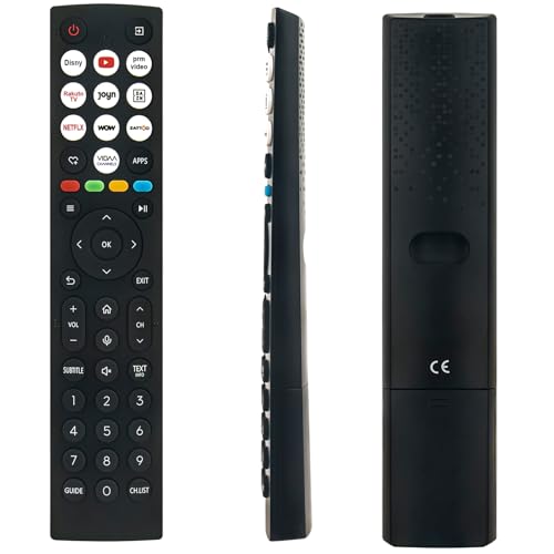 Ersetzte Sprachfernbedienung Passend für Hisense 4K UHD QLED Smart VIDAA TV 43E6NT 50E6NT 55E6NT 58E6NT 65E6NT 75E6NT 85E6NT 55E7NQ Pro 43E7NQ 50E7NQ 58E7NQ 65E7NQ 75E7NQ 85E7NQ 100E7NQ