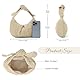 Ynport Crefreak Damen Strandtasche aus Stroh - Sommer Hobo Umhängetasche mit Schleifendetail, Handtasche mit Tragegriff oben für den Reiseurlaub, Beige