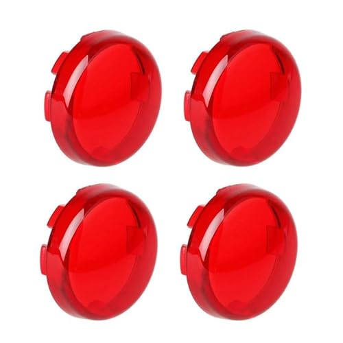 Gril de phare pour clignotants de moto Softail couvercle rouge 4 pièces
