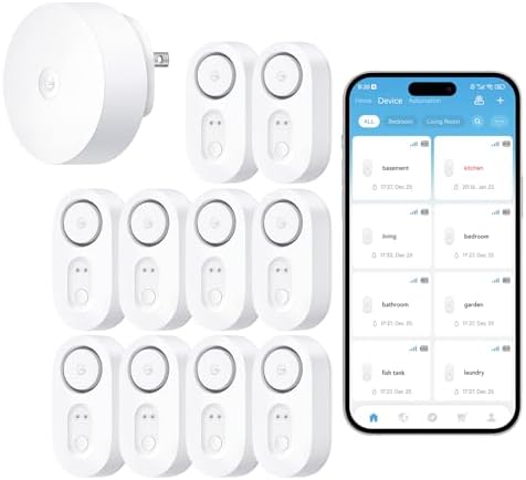 GoveeLife WiFi Water Leak Detector for Home Bundle with sub-Devic...