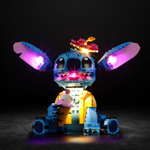 Vaodest LED Light for Lego Stitch 43249 Set,Design and Configuration Compatible with Lilo and Stitch Lego Model (LED Light Only, Not Building Block Kit)