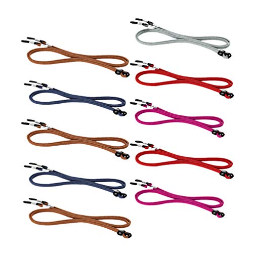 BESPORTBLE 10 peças de cordão para óculos de olhos, tiras ajustáveis, cordão de retenção de óculos d