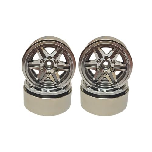 Jantes 1.9 anti déjantage pour RC Crawler TRX4 SCX10 Redcat gris