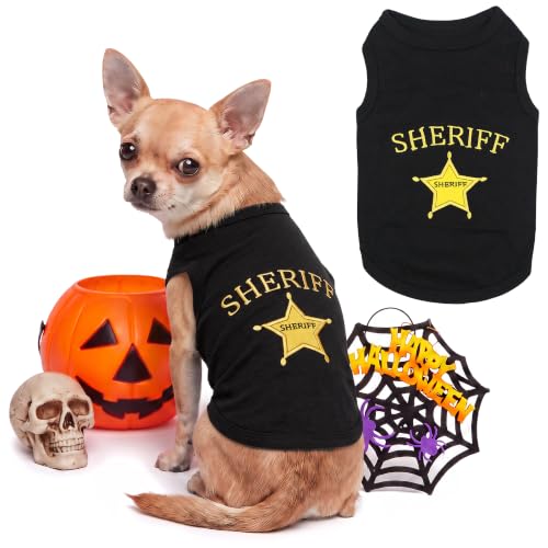 Parisian Pet Dog Halloween Costume - Sheriff Halloween Shirt for Dogs