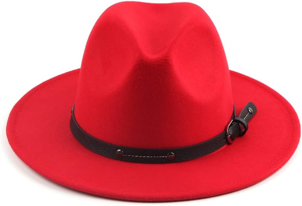 Flat Top Hat Autumn and Winter Men and Women British Woolen Felt