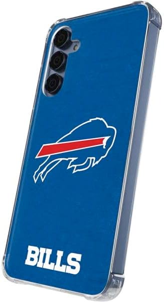 Skinit Clear Phone Case Compatible with Galaxy S24 - Officially Licensed NFL Buffalo Bills Distressed Design
