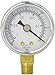 PIC Gauge 101D-158A 1.5" Dial, 30"/0 hg Vacuum psi Range, 1/8" Male NPT Connection Size, Bottom Mount Dry Pressure Gauge with a Black Steel Case, Brass Internals, Chrome Bezel, and Plastic Lens