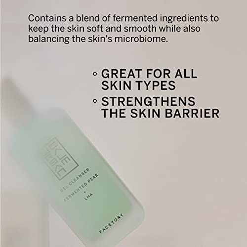 Facetory Urban Calm Purifying Gel Facial Cleanser - Hydrating Face Wash With Fermented Pear & Capryloyl Salicylic Acid Lha - Gentle Exfoliating Foam Cleansing Gel For All Skin Types #TOP2
