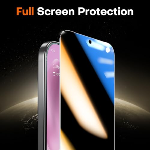 Image of TOCOL for Pixel 9 Pro Privacy Screen Protector 6.3 9H Hardness Military Grade Shatterproof HD Tempered Glass Easy Installation 2 Pack