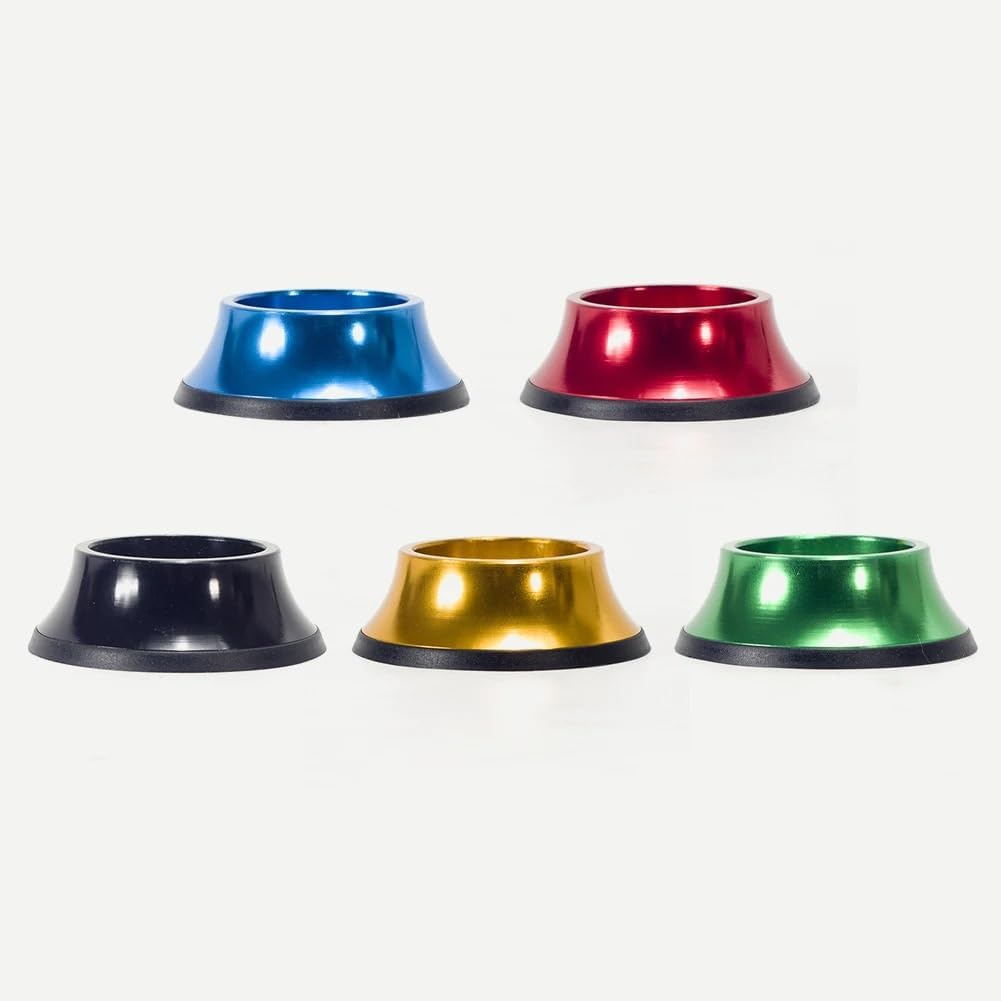 1-1/8" Aluminum Bicycle Headset Spacer Cycling Steerer Tube Conical Spacer Washer Bike Stem Handlebar Spacers Ring Gasket for Bikes(Blue)