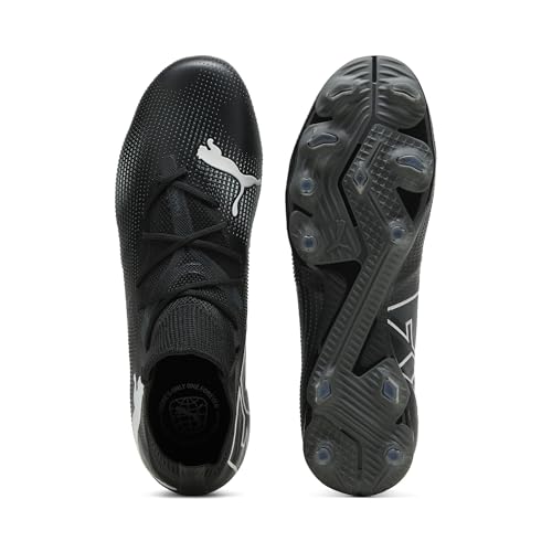 PUMA Men Future 7 Match Fg/Ag Zapatos de fútbol, Puma Black Puma White, 42 EU - imagen 4
