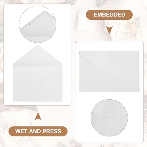 100 Stück Briefumschläge Kraftpapier, 19 × 13 cm Kraftpapier Umschläge, Briefumschläge Weiß Umschläge ohne Fenster für Briefe Grußkarten Einladungen Geburtstagskarten Weihnachtskarten