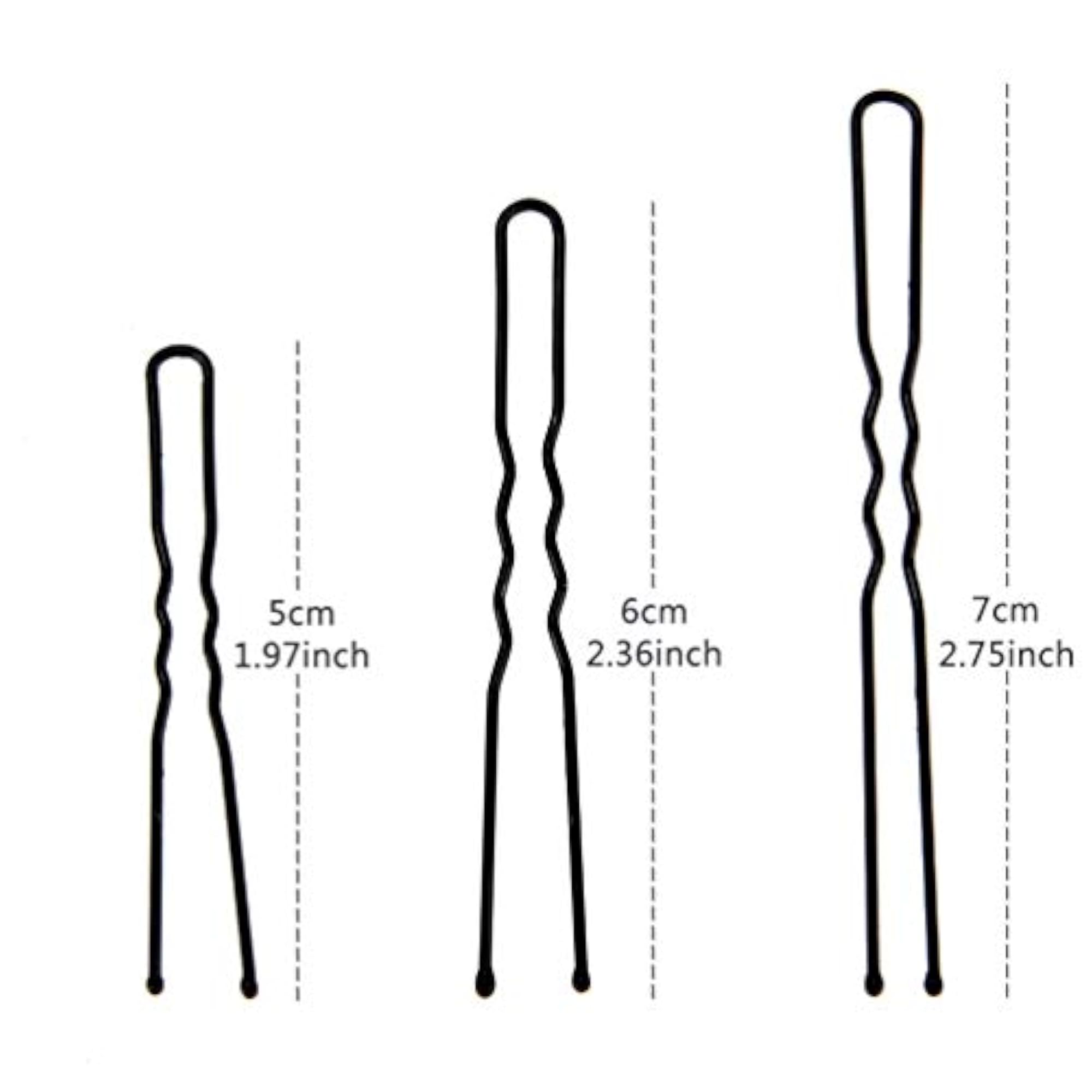 100 Pack U-Shaped Hair Pins with Storage Box