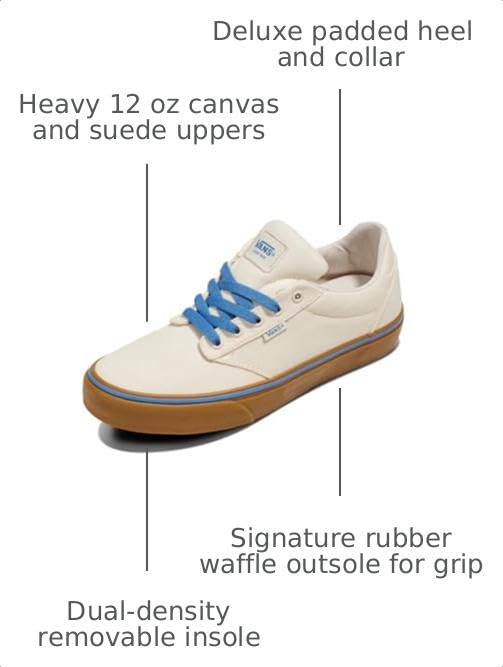 Vans Men's Atwood Deluxe Shoe, Gum Classic Cream, 10 by Vans - Used condition - US$59.80