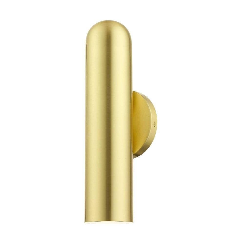 Livex Lighting 1 Light Satin Brass ADA Single Sconce, 4.75 x 13.5