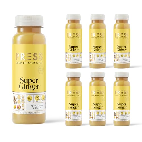 PRESS Healthfoods, Super Ginger 6 x 250ml, Cold Pressed Appl