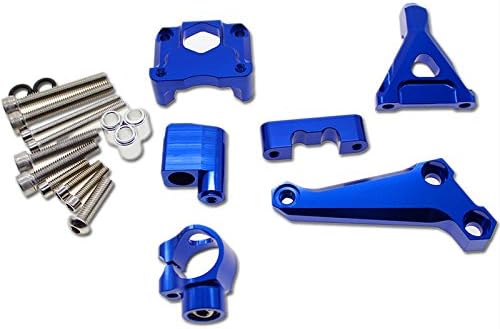 FXCNC Racing Motorcycle CNC Steering Damper Stabilizer Buffer Mounting Bracket Kit Compatible with Z300 Z250 2015-2016