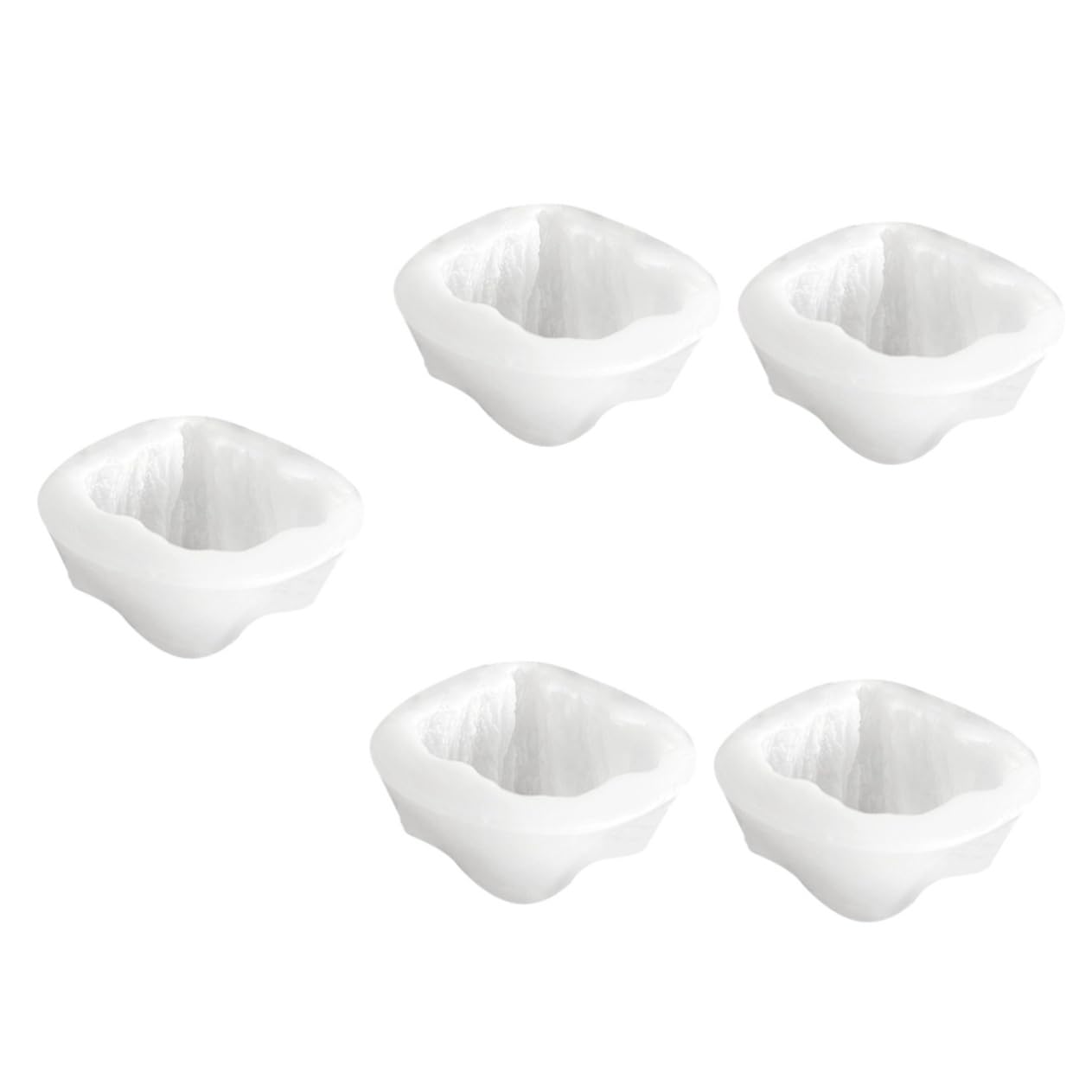 Operitacx 5pièces Moule Silicone Croissant pour Fabrication De Bougies Aromatiques Et Décorations Moule Antiadhésif pour Pâtisserie Et Fondant