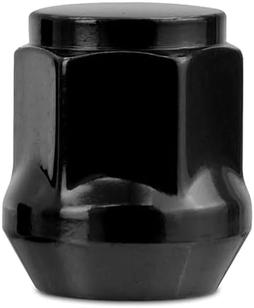 Mishimoto Steel Lug Nuts, M12x1.5, Acorn Seat, 20pc Set, Black
