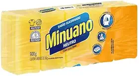 Minuano Sabão em Barra Glicerinado Neutro 900g
