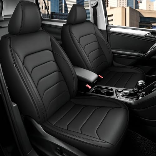 TTX LIGHTING Car Seat Covers for Volkswagen VW Tiguan 2018-2024 Seat Covers Waterproof 5 Seats Full Set Breathable Faux Leather Custom Fit Car Protector Cushion Accessories