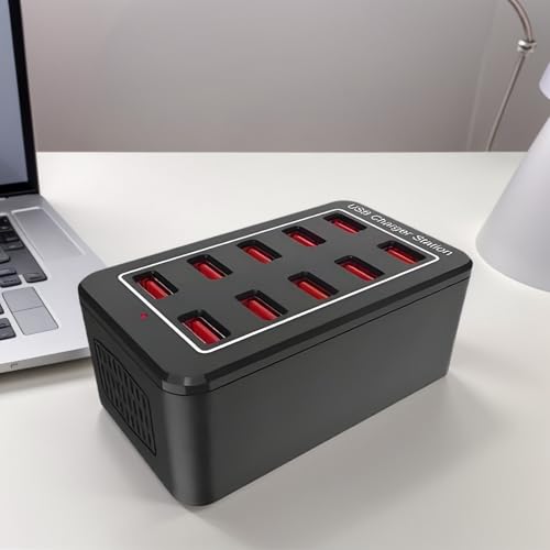 Cargador USB para varios dispositivos en el dormitorio y espacio de trabajo familiar 3