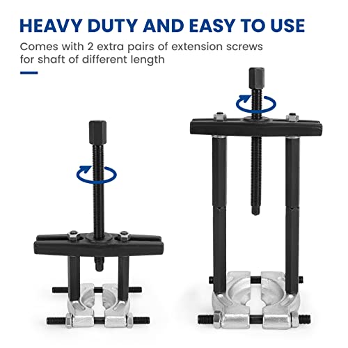 Deshan 12Pcs Bearing Puller Set, 5-Ton-Capacity Gear Puller And Bearing Separator Kit, Bar-Type Bearing Splitter, Gear Puller, Fly Wheel Separator #TOP3