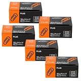 プラス ゼムクリップ 大型 5000本 29×7.4mm 1000本×5 NO.1 43-206×5