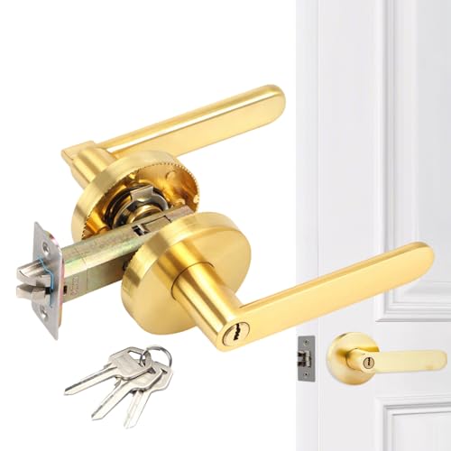 Generico Manijas De Puerta De Pasaje | Diseño Ergonómico Moderno Para Manijas Exteriores - Componentes De Reemplazo De Metal Resistente Para Pasajero, Armario Y Entrada