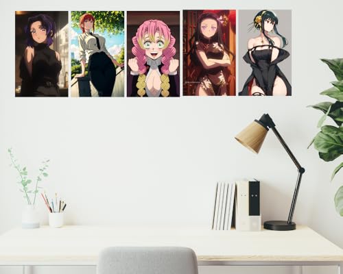 Image of Posters Inc Pack Of 20 Anime Waifu Posters,Wall Decoration Items For Living Room, Cute Wall Posters For Home Decoration items, Gifts For Men And Best Friend, 8x12 Inches Size, 300 GSM Paper