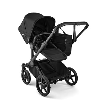 عربة أطفال Bugaboo Donkey 6 مزدوجة جنبًا إلى جنب لجميع التضاريس ومقعد شقيق - أسود تراثي