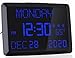 Day Clock, 11.5" Extra Large Display LED Digital Desk & Wall Calendar Alarm Day Clock with Date and Time, Battery Backup & 3 Alarms - Perfect for Elderly, Impaired Vision, Seniors, Dementia