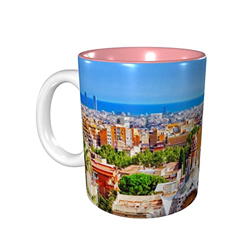 グエル公園 マグカップ コーヒーマグ セラミック おしゃれ 電子レンジ対応 食洗機対応 330ml 9色